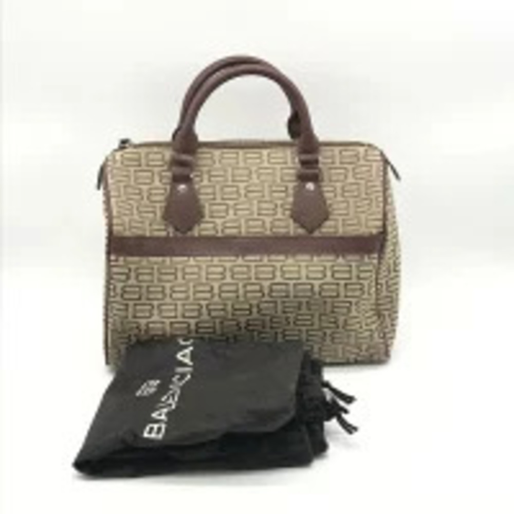 Gucci Boston bag structured monogram canvas brown leather